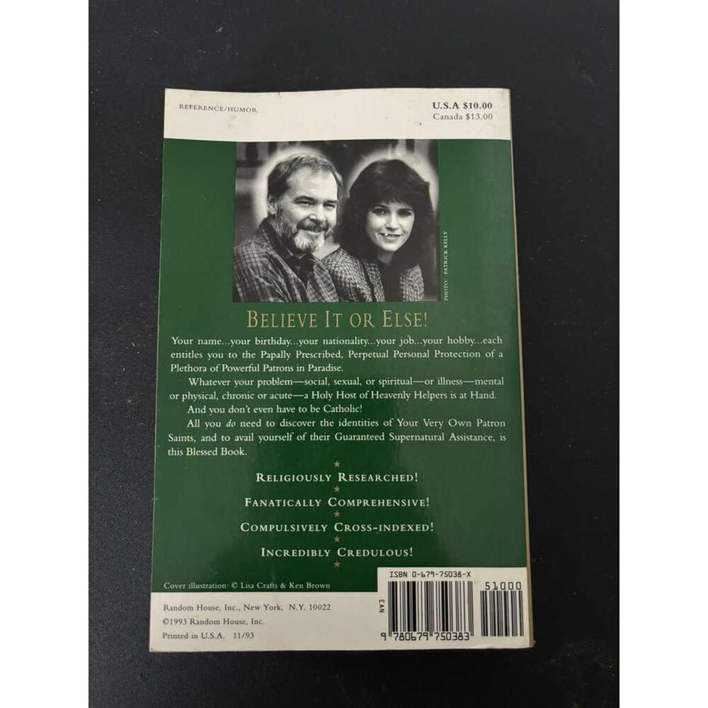 Saints Preserve Us Sean Kelly Rosemary Rogers Catholic Humor Reference Book - Picture 2 of 2